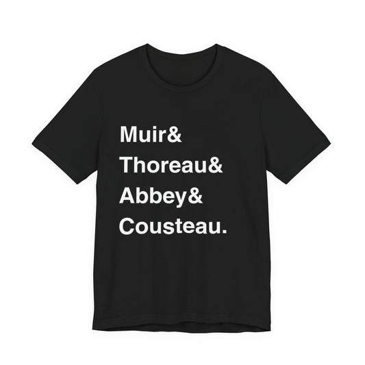 Muir Thoreau Abbey Cousteau Outdoor Legends Women's Tee