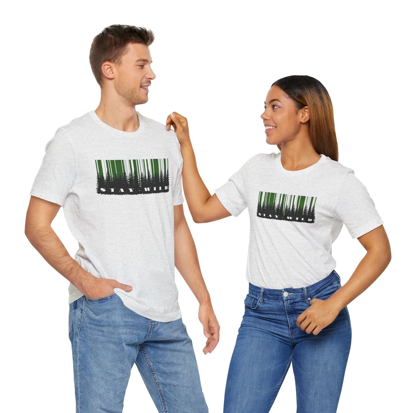 Stay Wild Forest Barcode Women's Tee