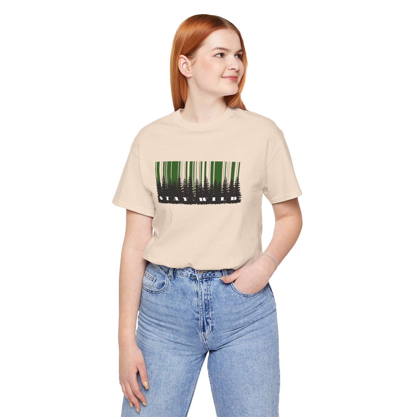 Stay Wild Forest Barcode Women's Tee